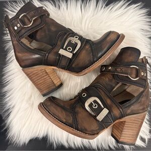 FREEBIRD 🦅 SONOMA Black Distressed Women’s Leather Boots Size 7